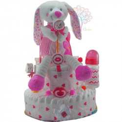 Tarta de pañales beso