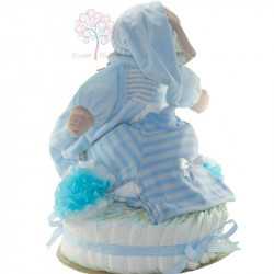 Tarta de pañales body niño