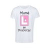 camiseta mamá en prácticas