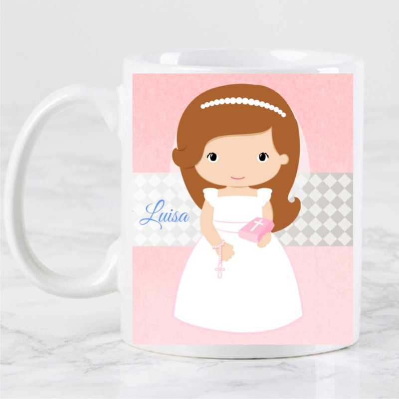 tazas comunión niña