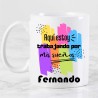 taza para compañeros del trabajo sueños