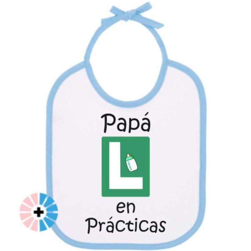 babero papá en prácticas
