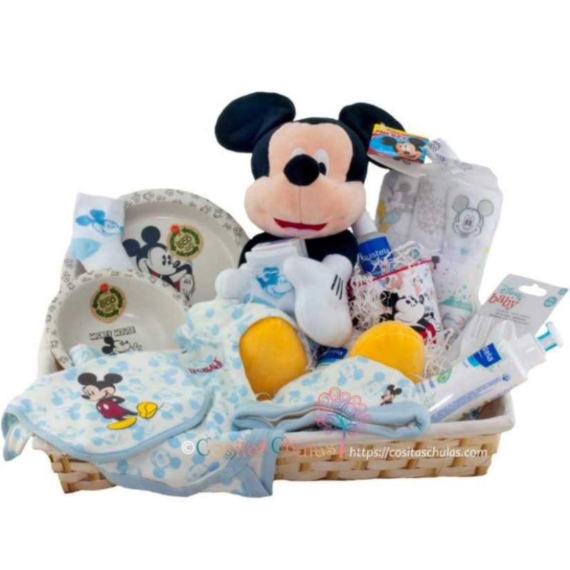 regalo canastilla newborn mickey