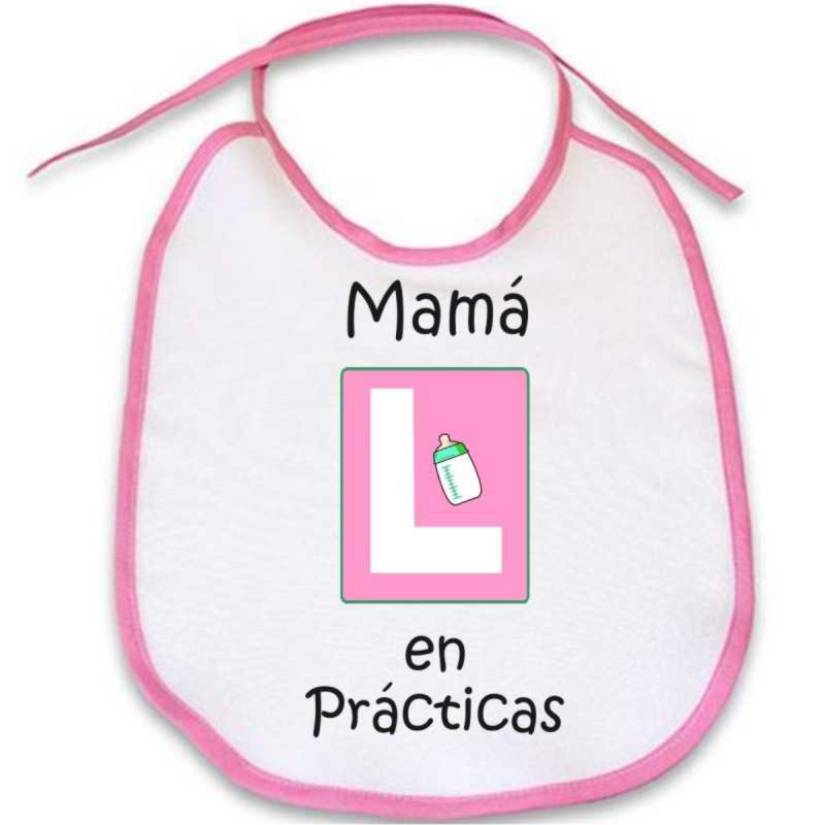 babero mamá en prácticas