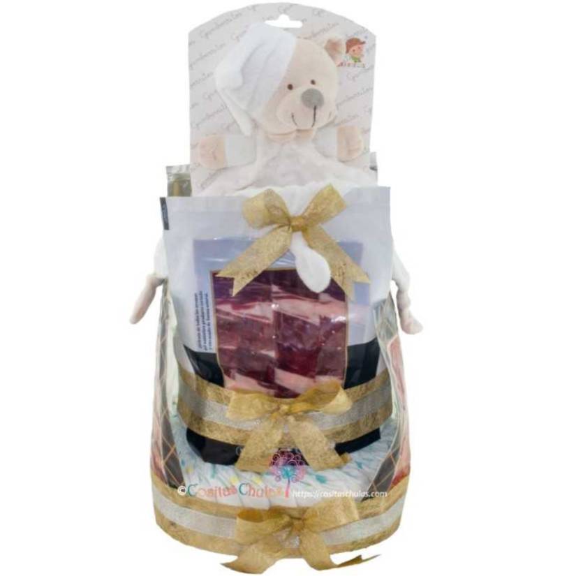 Tarta de pañales de bebés
