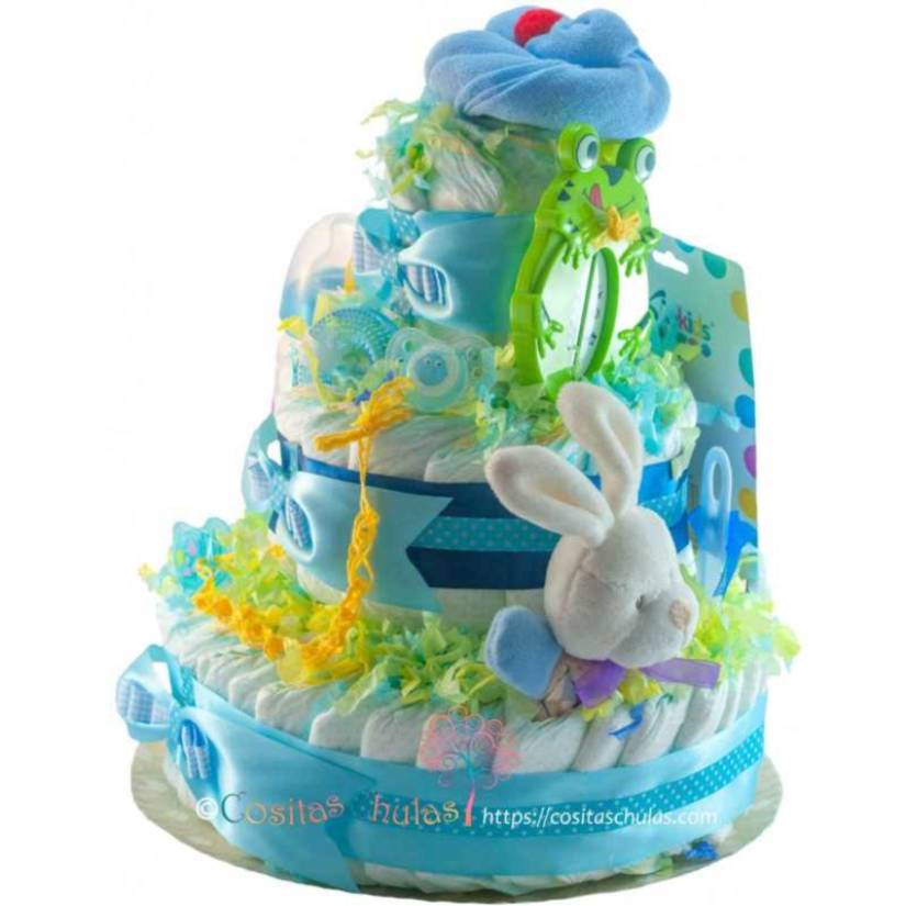 tarta de pañales regalo papás novatos